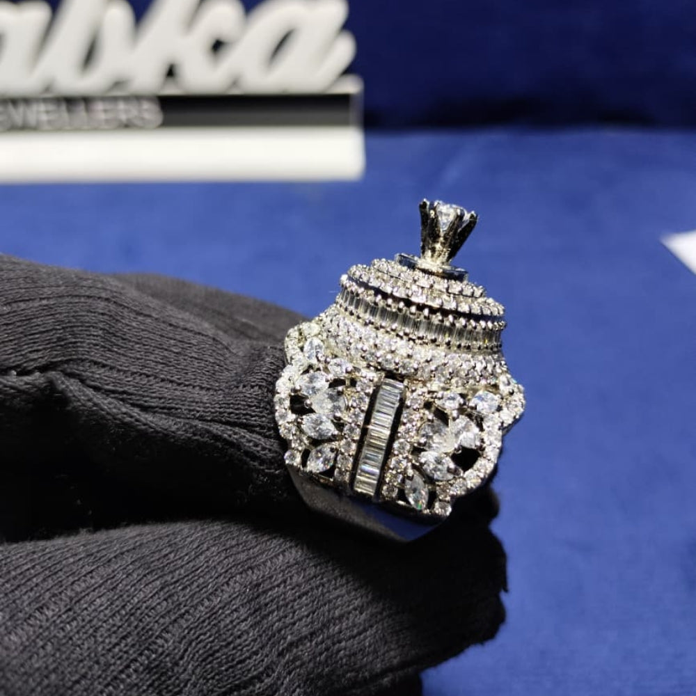 Luxury 925 Sterling Silver Big Ring
