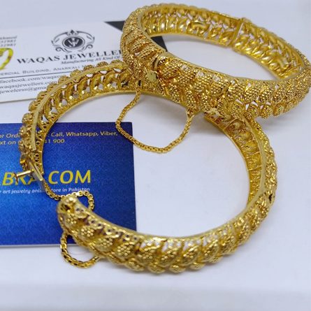Luxury bangle Pair Real Gold Plated
