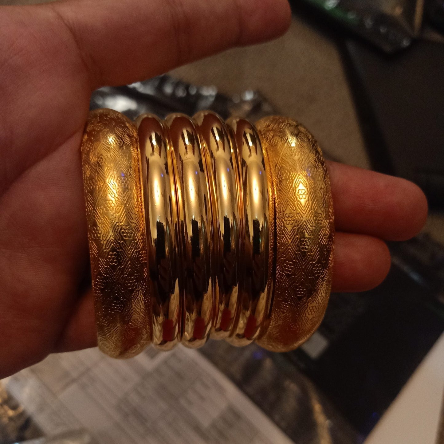 Royal Luxury Real Gold Plated 6 Pc Set