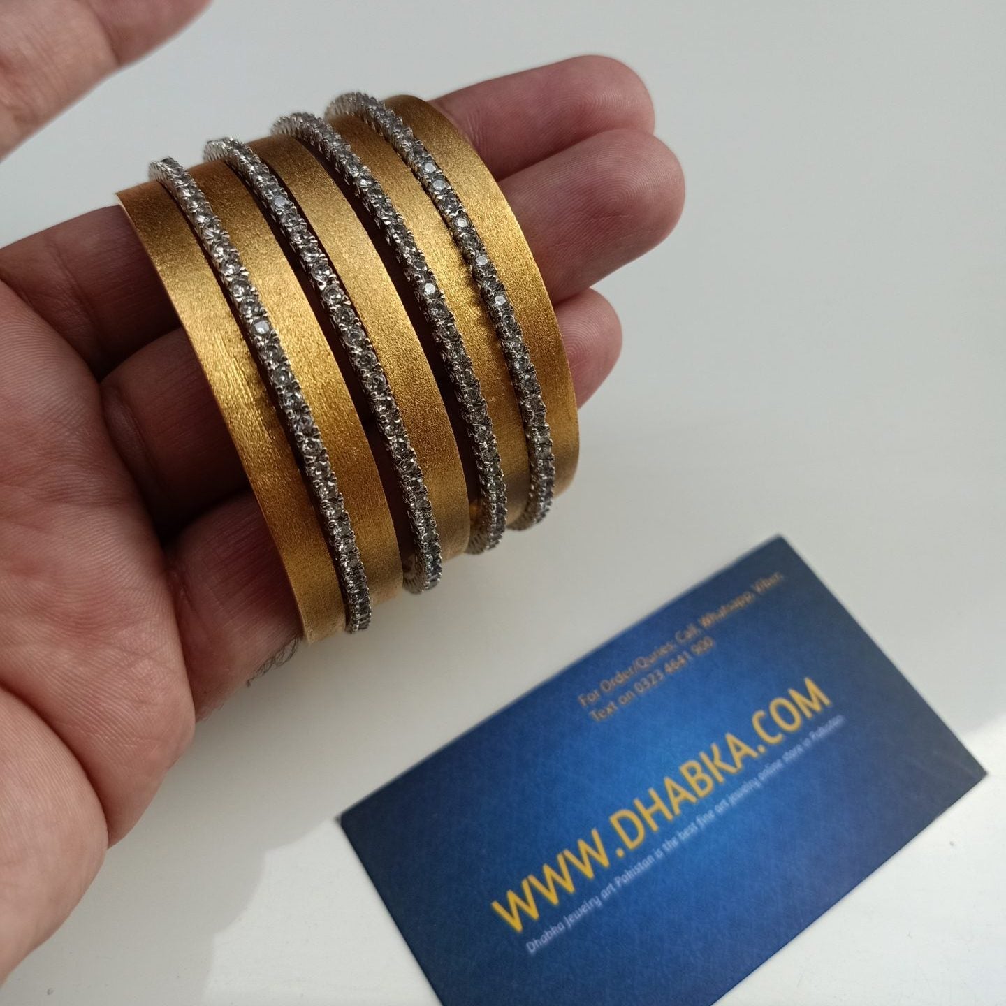 Dhabka Royal Luxury 5 Gold and 4 Zircon Thin Chorian
