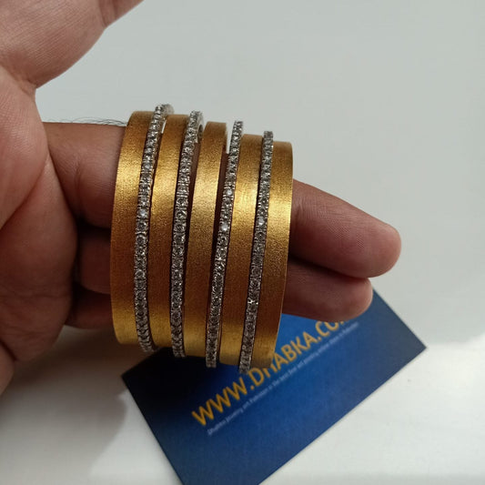 Dhabka Royal Luxury 5 Gold and 4 Zircon Thin Chorian