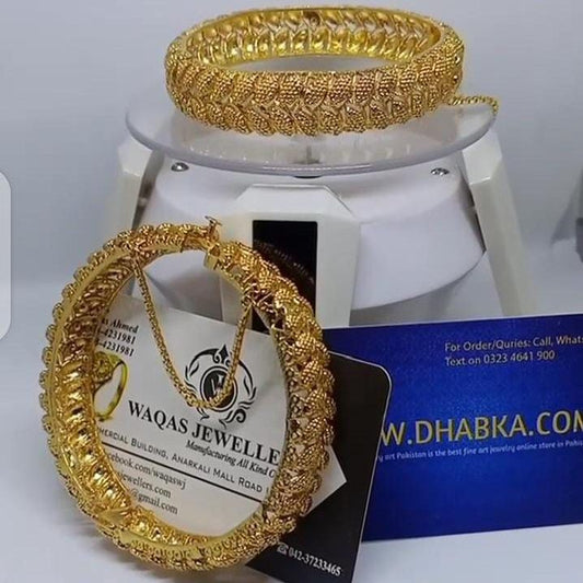 Luxury bangle Pair Real Gold Plated