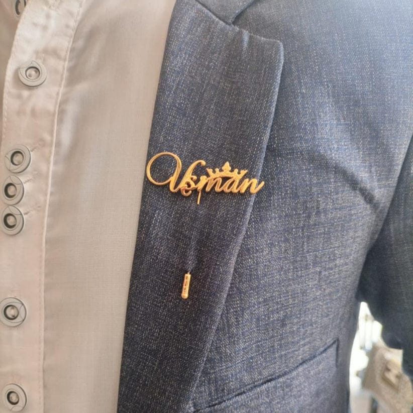 Personalized Name Coat pin style 2