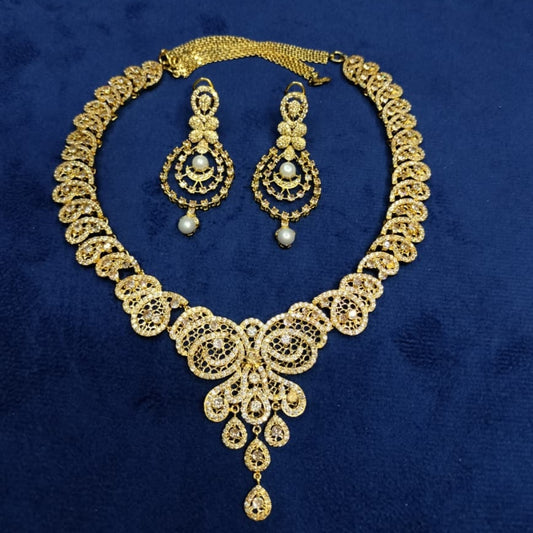 925 Sterling Silver 2 pc Gold Plated Set