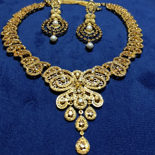 925 Sterling Silver 2 pc Gold Plated Set
