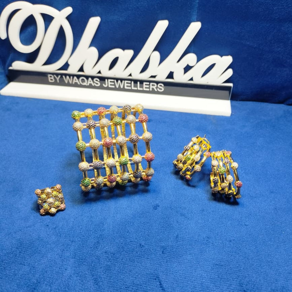 925 Sterling Silver Gold Plated 3 pc Set
