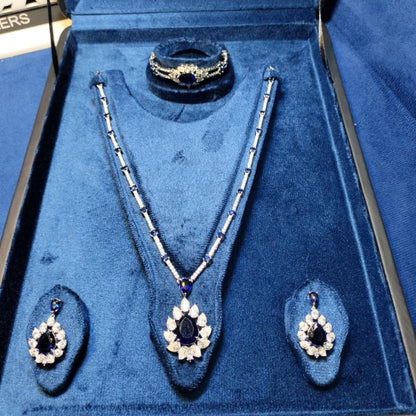 925 Sterling Silver Massonite Stone 3 Pc Set