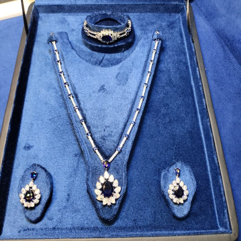 925 Sterling Silver Massonite Stone 3 Pc Set