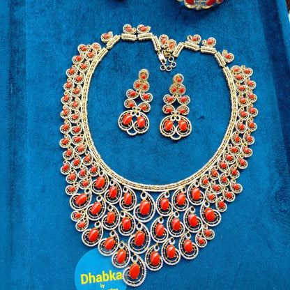 925 Sterling Silver Heavy Gold Plated 4 pc Set