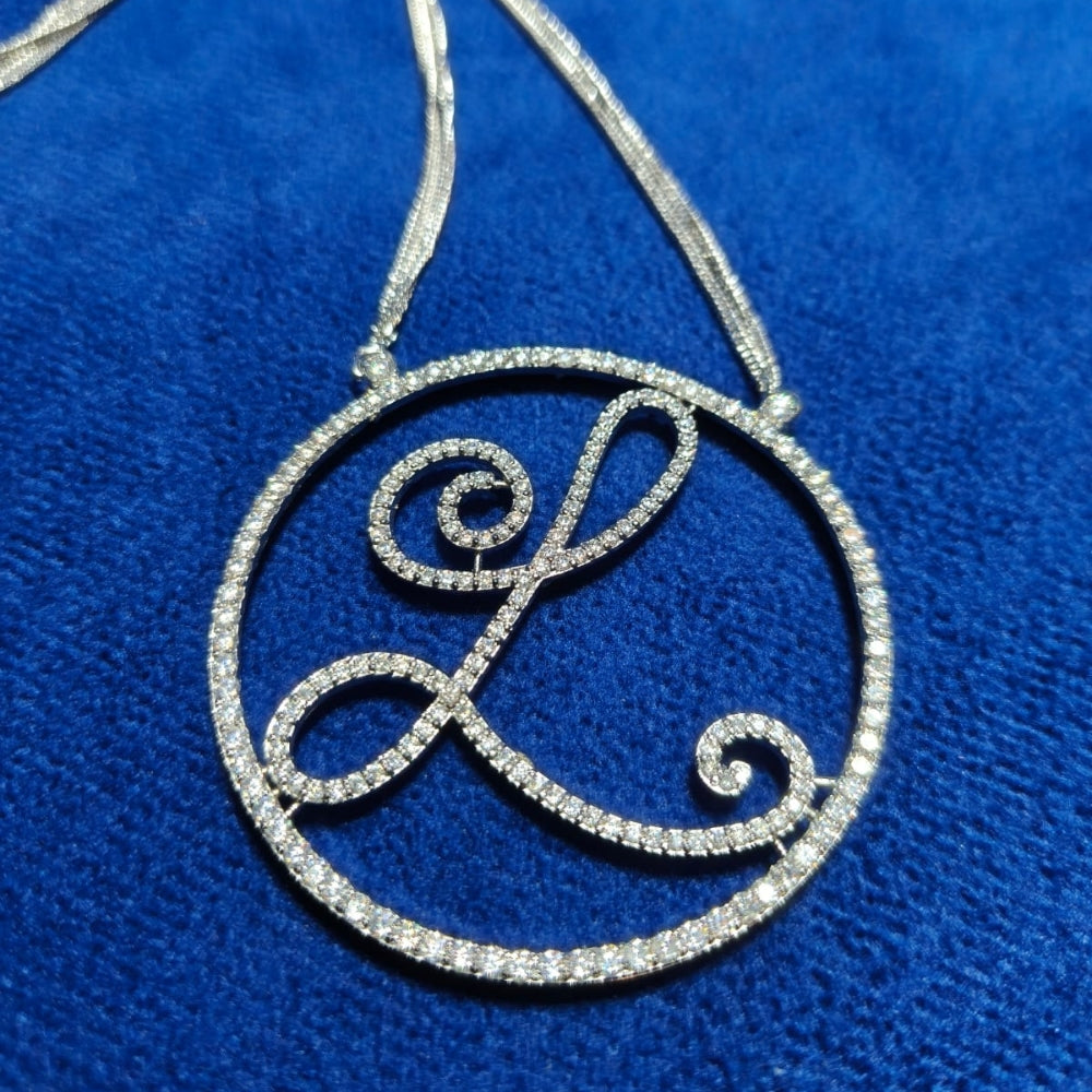 925 Sterling Silver Moissonite Custom Pendant