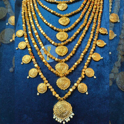 Thappa Kundan Multi Layer Necklace set