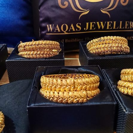 Luxury bangle Pair Real Gold Plated