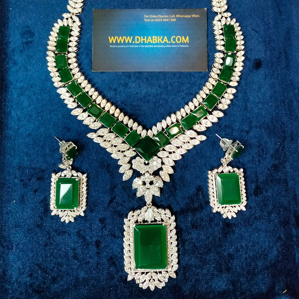 Luxury 925 Sterling Silver Designer jewelry Set