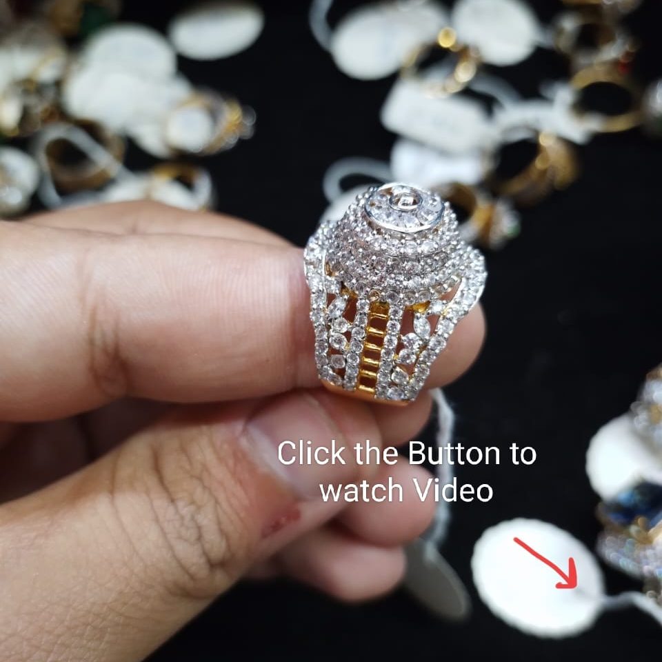 925 Sterling Silver Luxury Gold Plated Ring