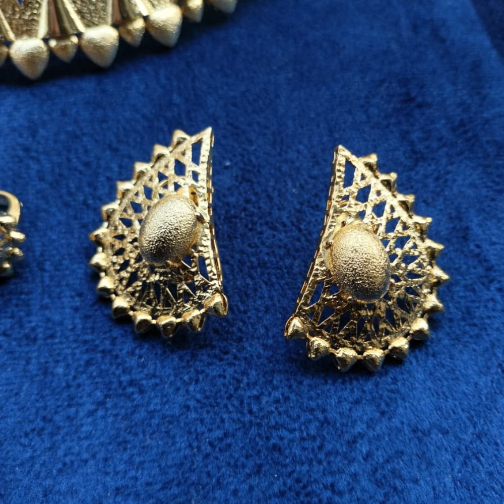 925 Sterling Silver Heavy Gold Plated 4 pc Set