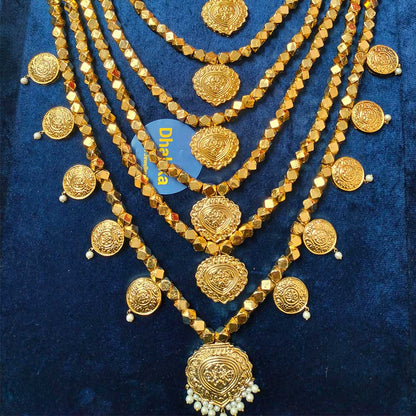 Thappa Kundan Multi Layer Necklace set