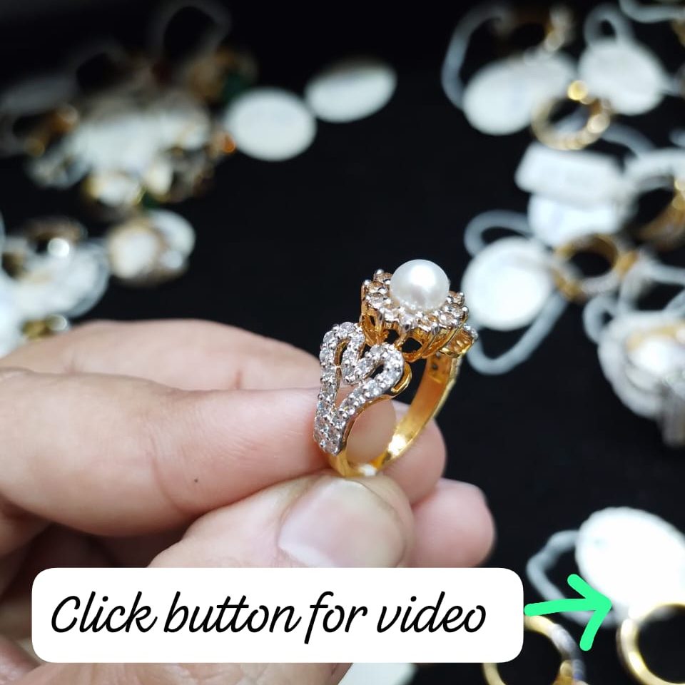 925 Sterling Silver Luxury Gold Plated Ring