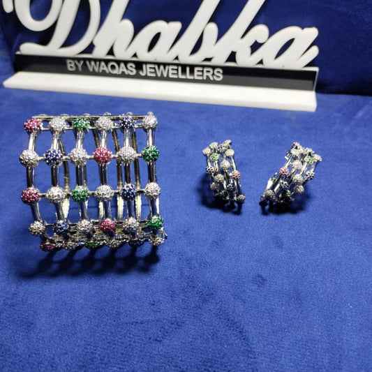 925 Sterling Silver Gold Plated 2 pc Set