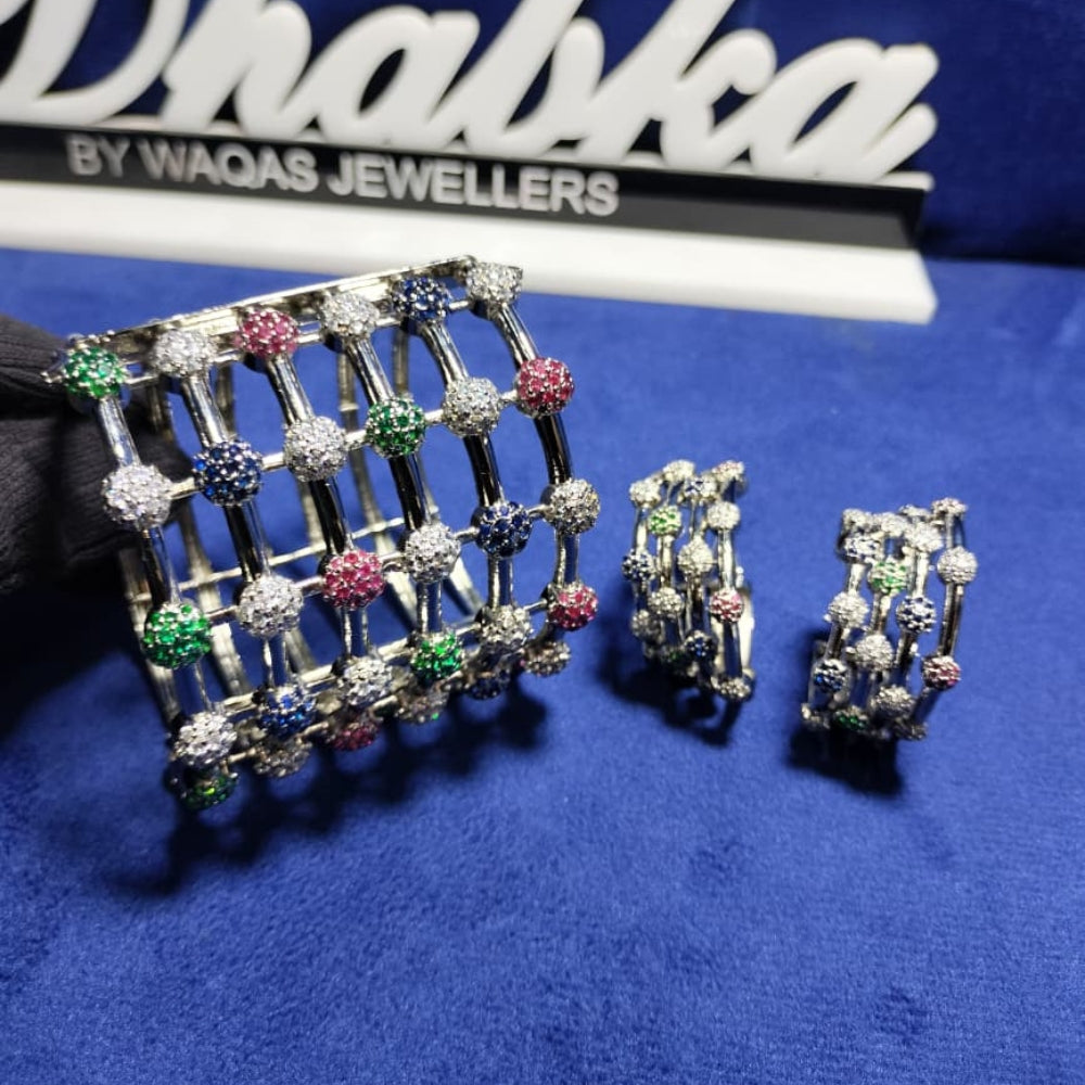 925 Sterling Silver Gold Plated 2 pc Set