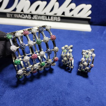 925 Sterling Silver Gold Plated 2 pc Set