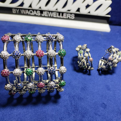 925 Sterling Silver Gold Plated 2 pc Set