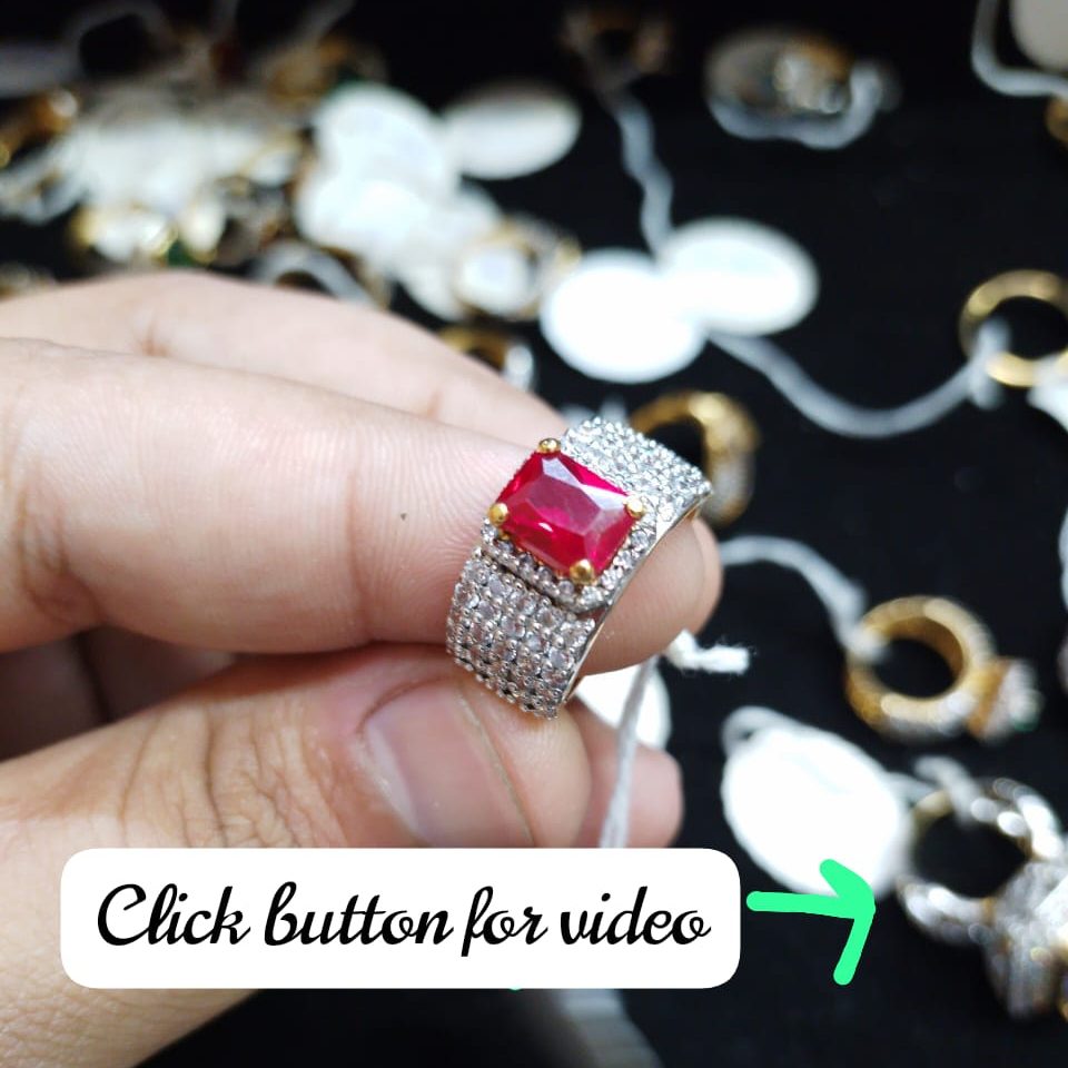 925 Sterling Silver Luxury Gold Plated Ring