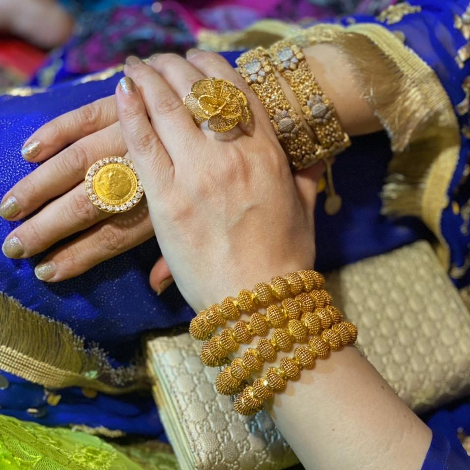Luxury Class Real Gold Plated Bangles Set