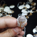 925 Sterling Silver Luxury Gold Plated Ring