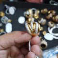 925 Sterling Silver Luxury Gold Plated Ring