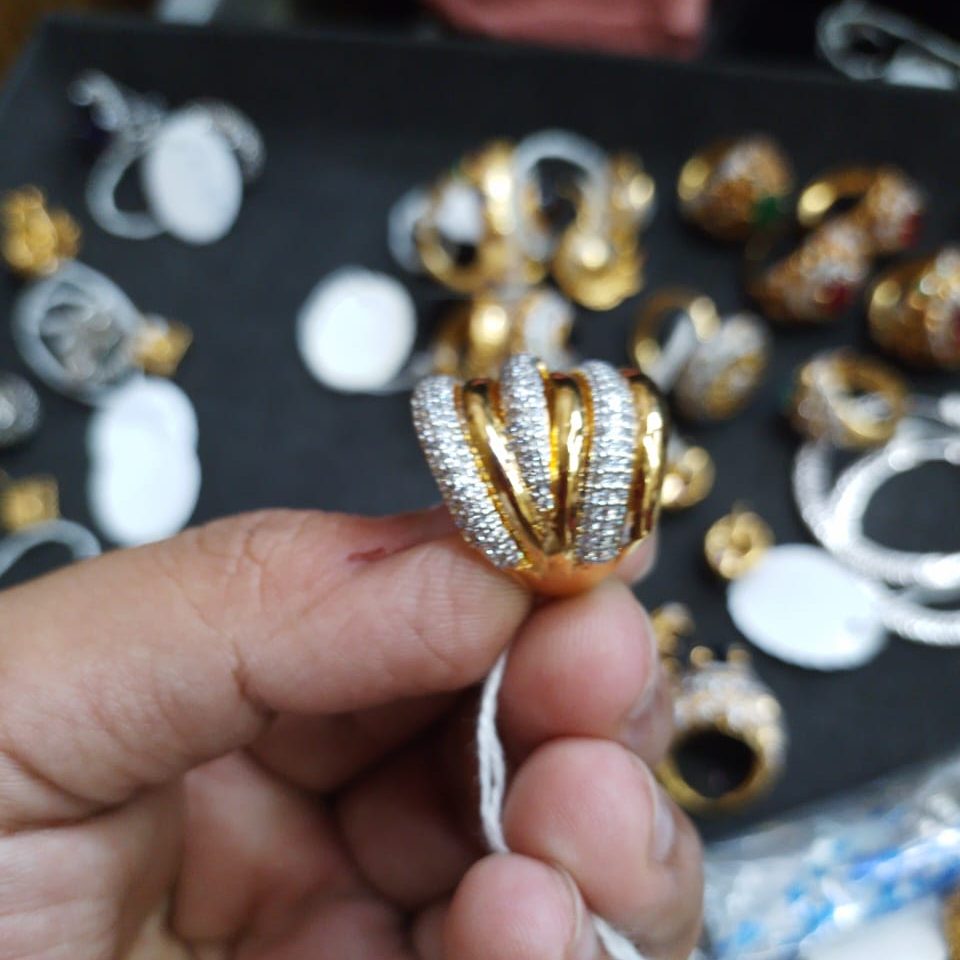 925 Sterling Silver Luxury Gold Plated Ring