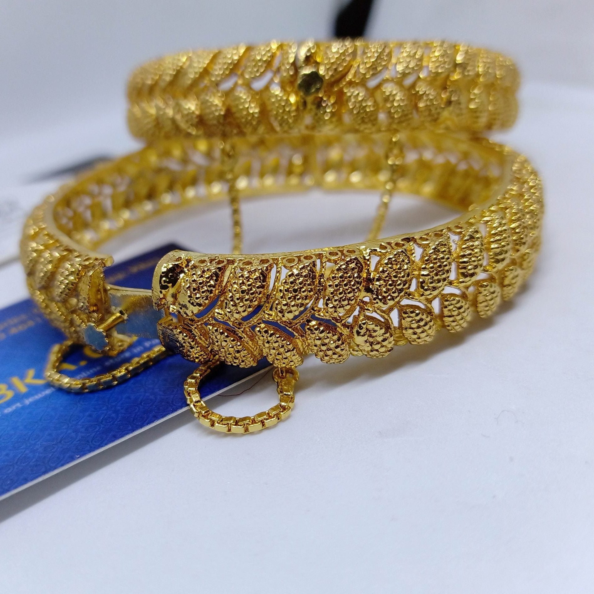 Luxury bangle Pair Real Gold Plated