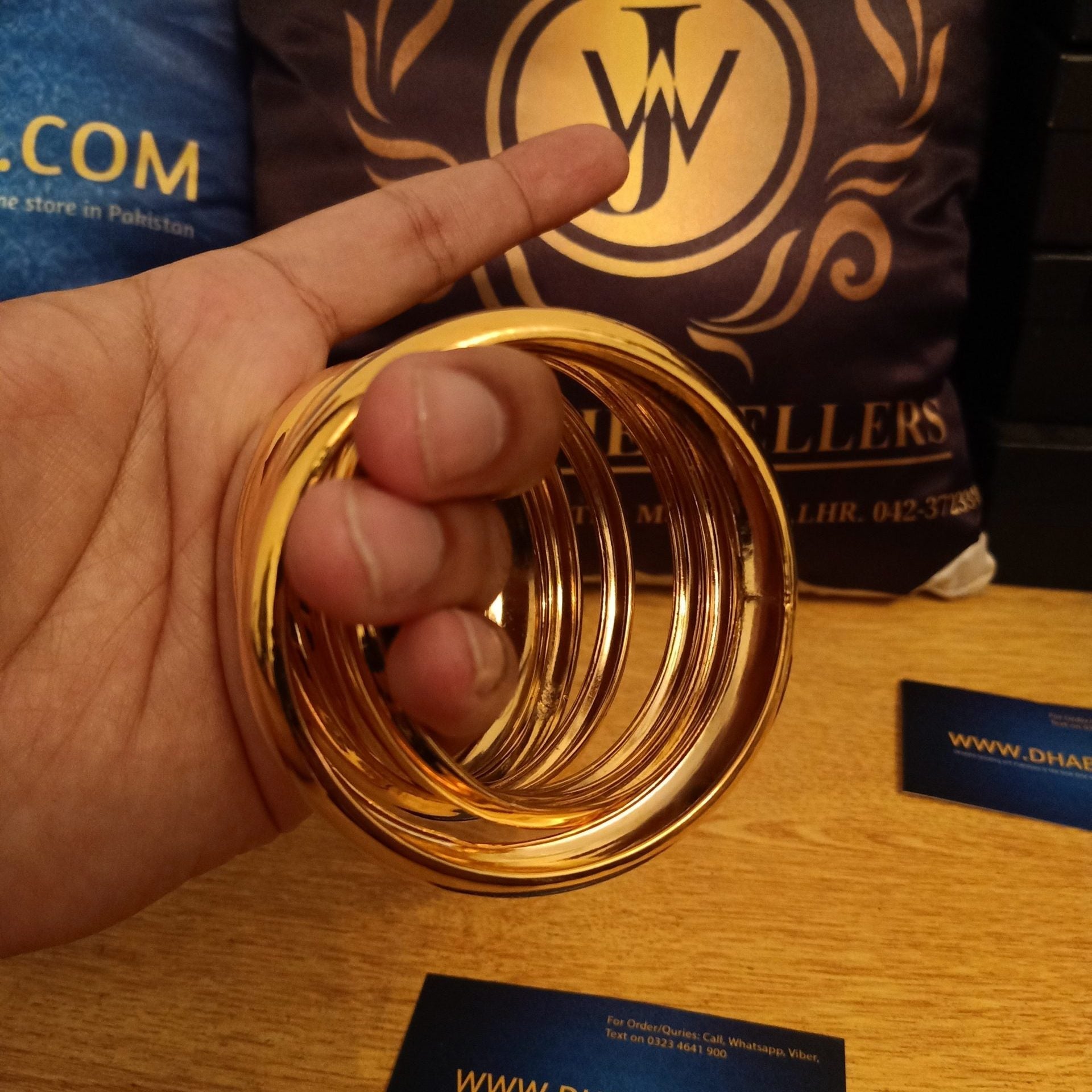 Royal Gold Plated 6 pc Bangle set