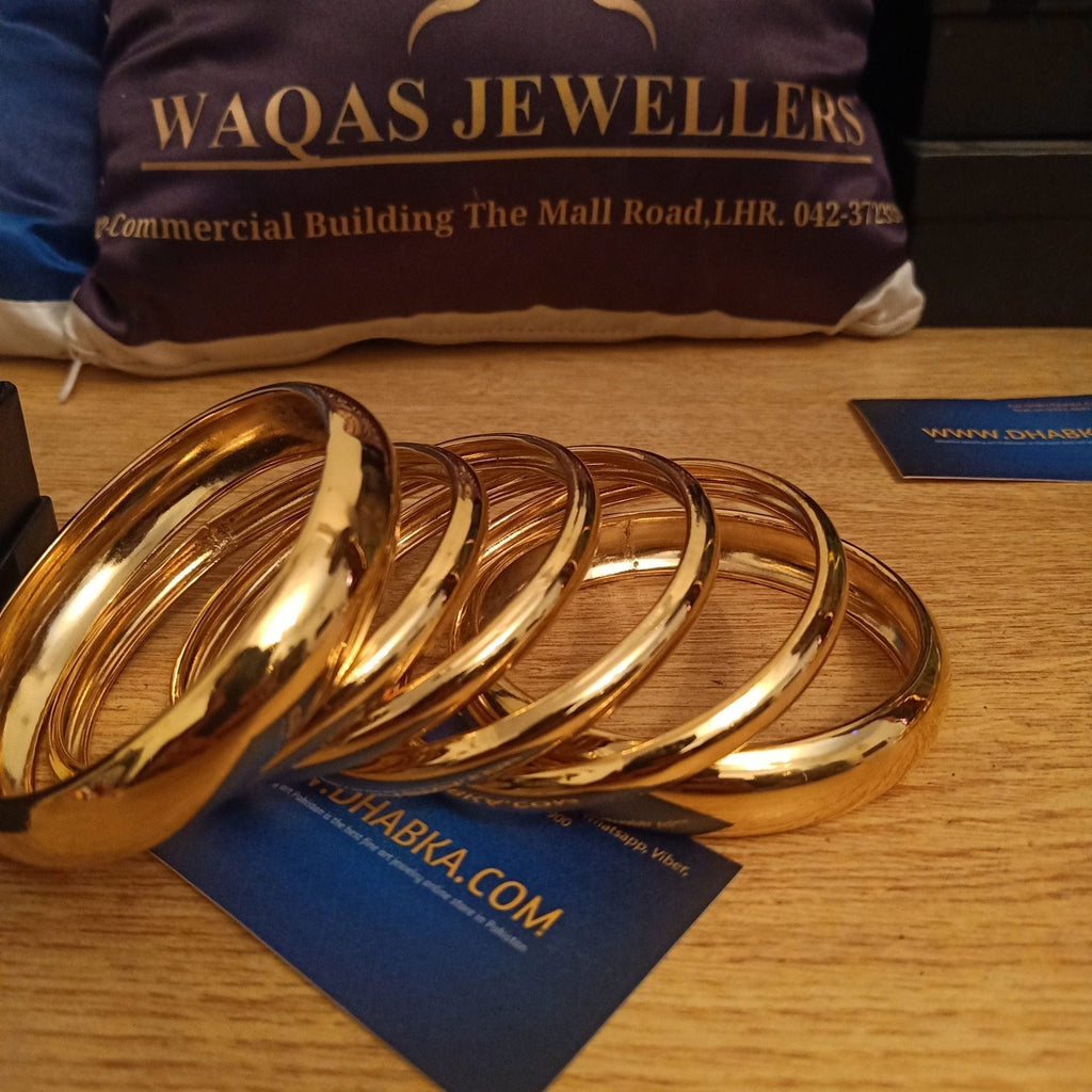 Royal Gold Plated 6 pc Bangle set