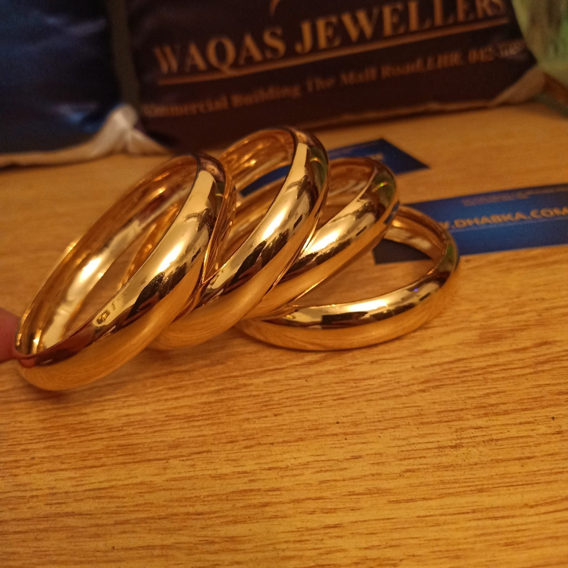Royal Gold Plated 4 pc Bangle set