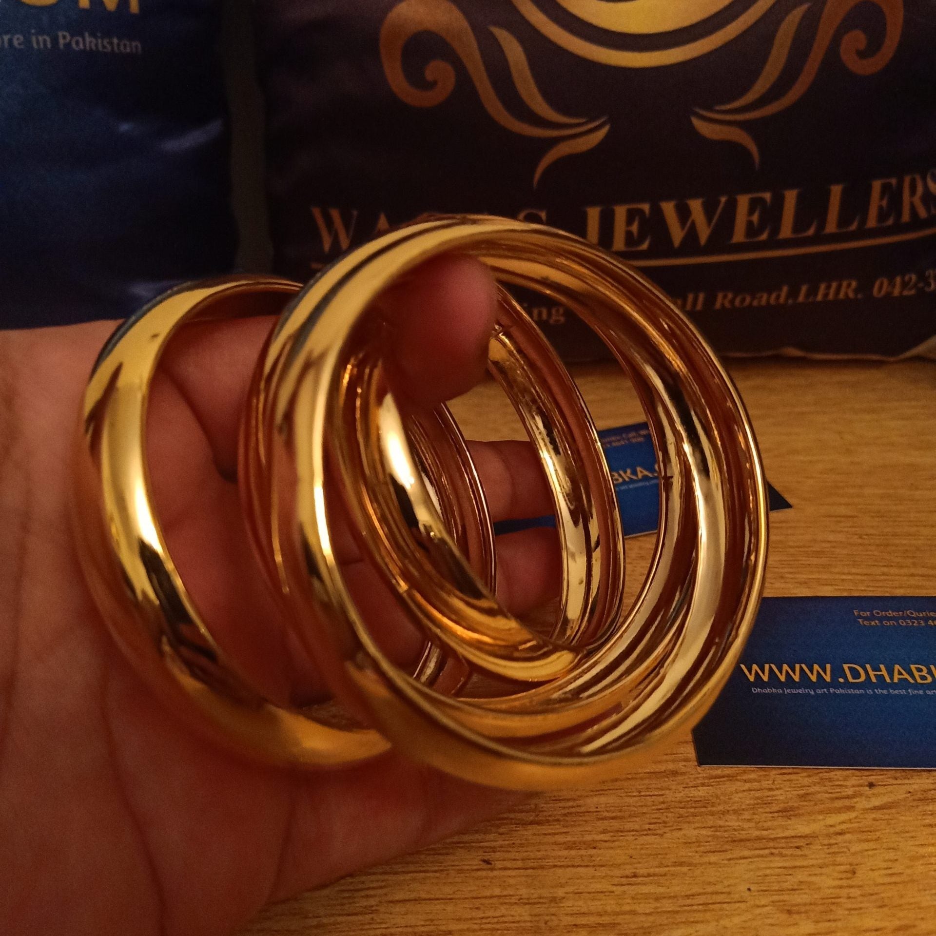 Royal Gold Plated 4 pc Bangle set