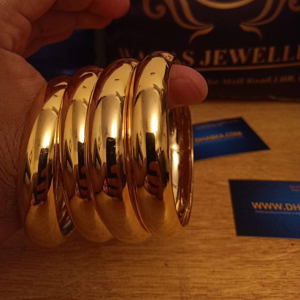 Royal Gold Plated 4 pc Bangle set
