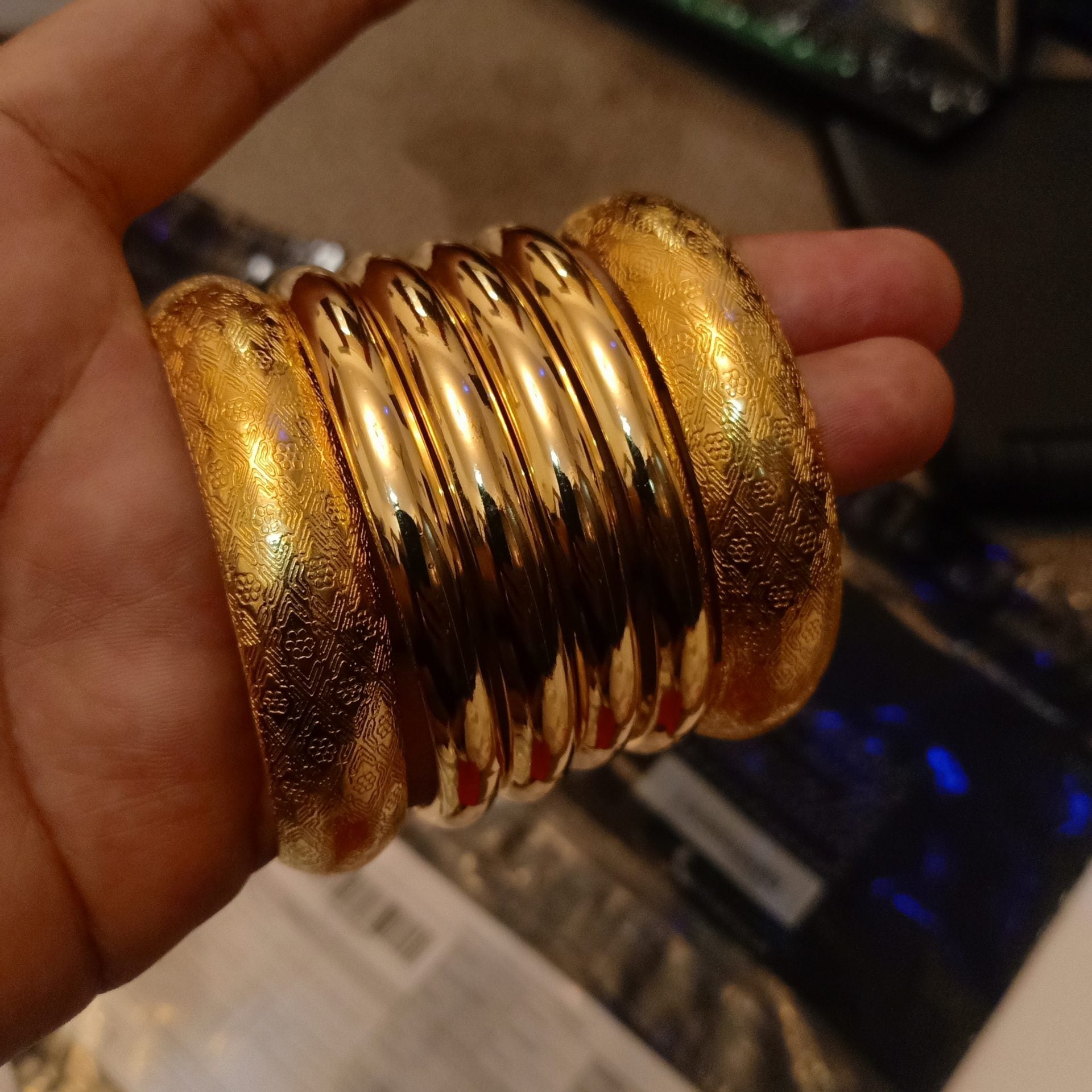 Royal Luxury Real Gold Plated 6 Pc Set