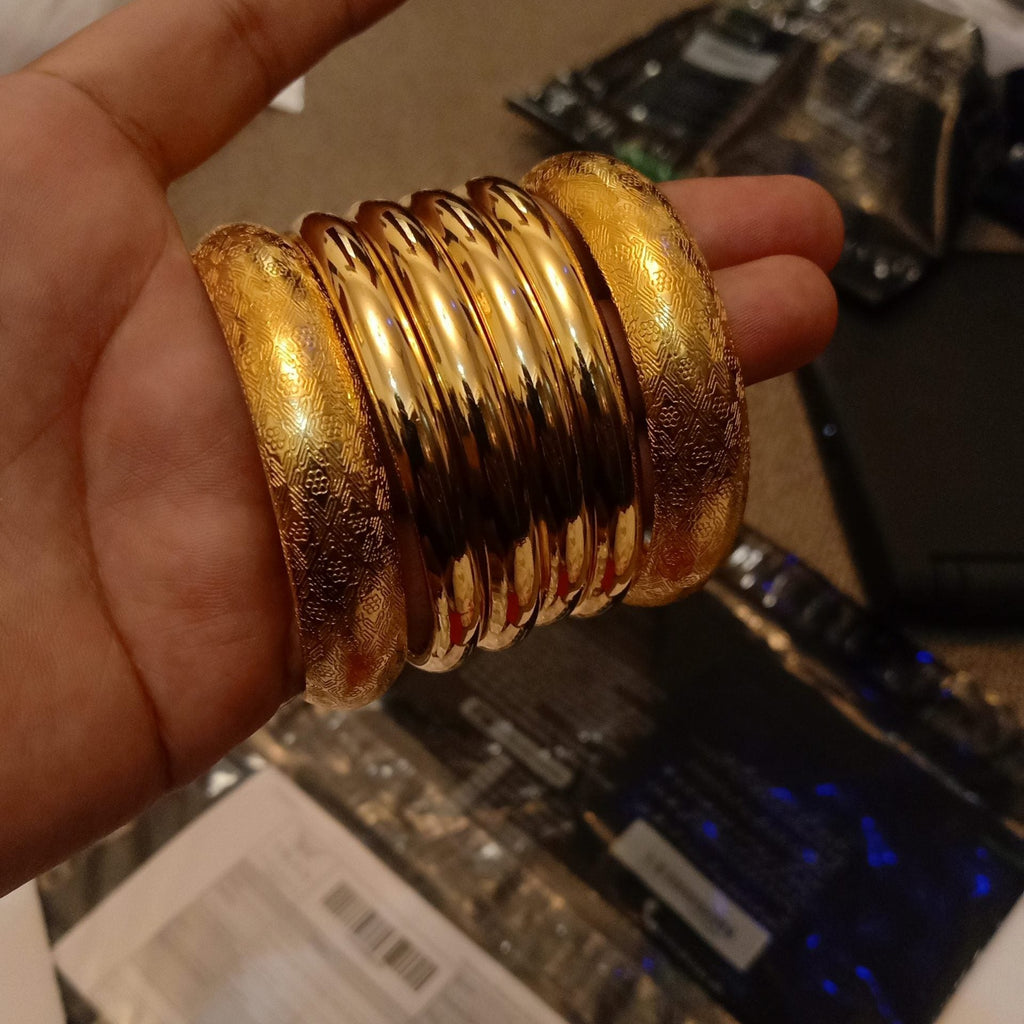 Royal Luxury Real Gold Plated 6 Pc Set