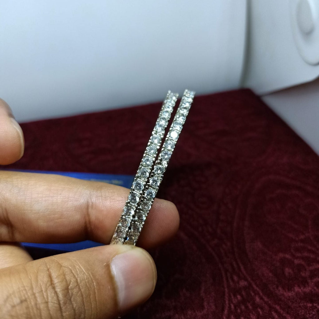 Dhabka 2pc Zircon Stone Bangles