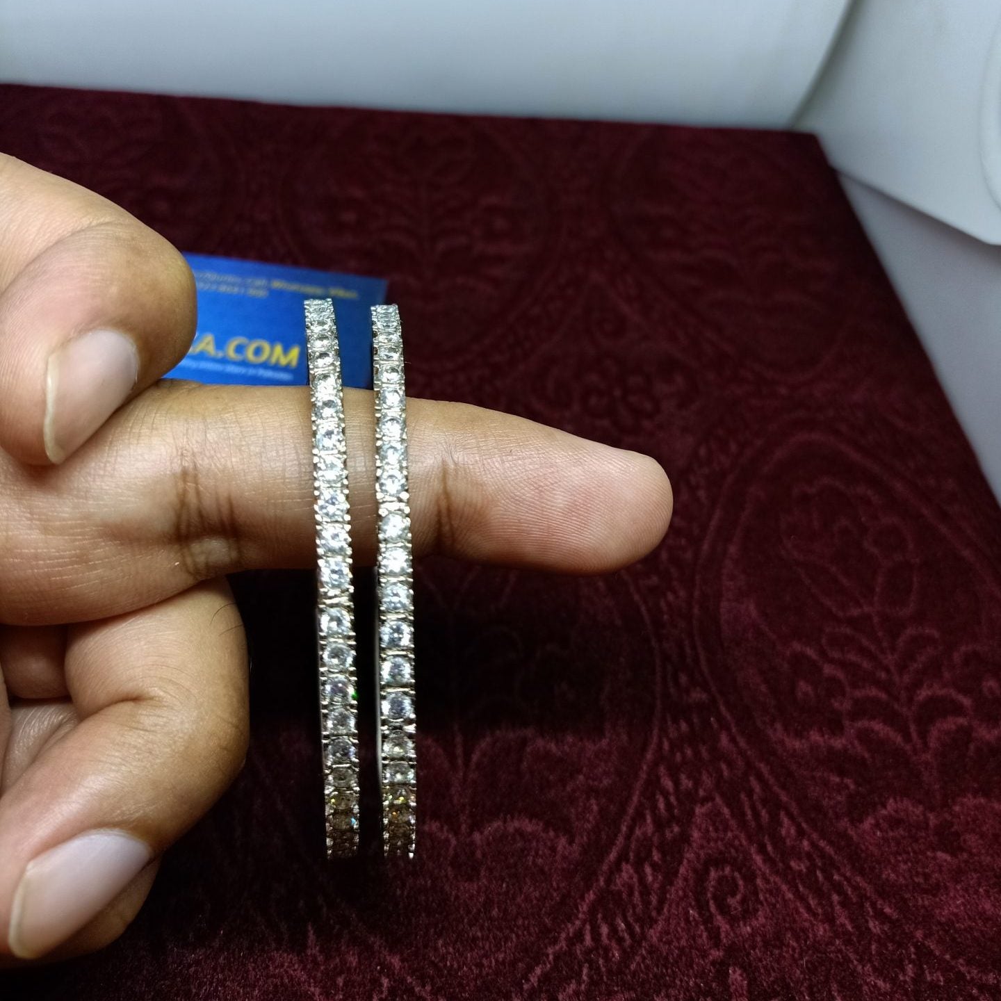 Dhabka 2pc Zircon Stone Bangles
