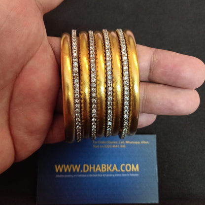 Dhabka Luxury 9 Pc Thin Matt Bangle Set