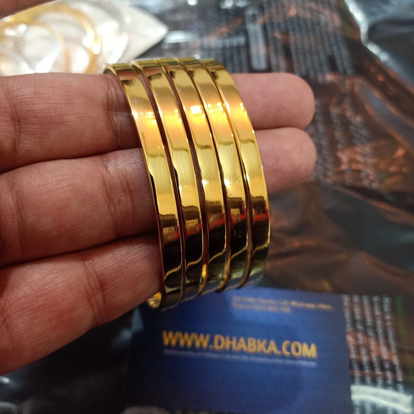 Luxury Real Gold Plated Shine heavy weighted Bangles