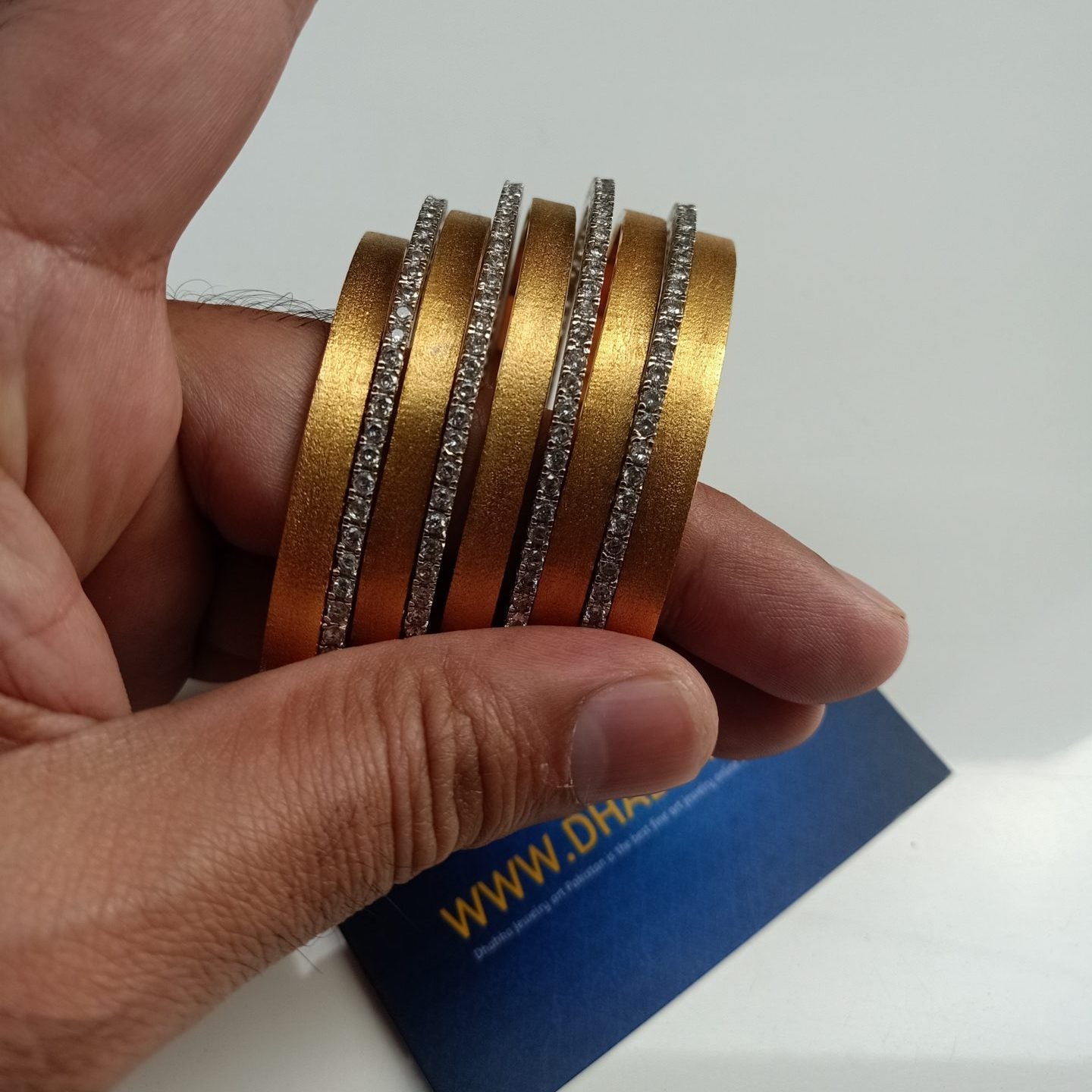 Dhabka Royal Luxury 5 Gold and 4 Zircon Thin Chorian