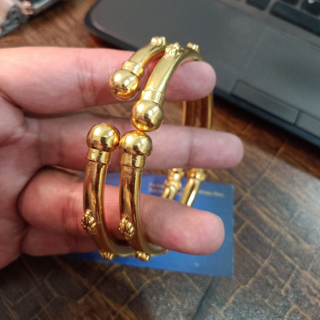 Dhabka Luxury Gold Plated bangle Pair