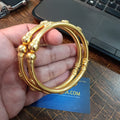 Dhabka Luxury Gold Plated bangle Pair