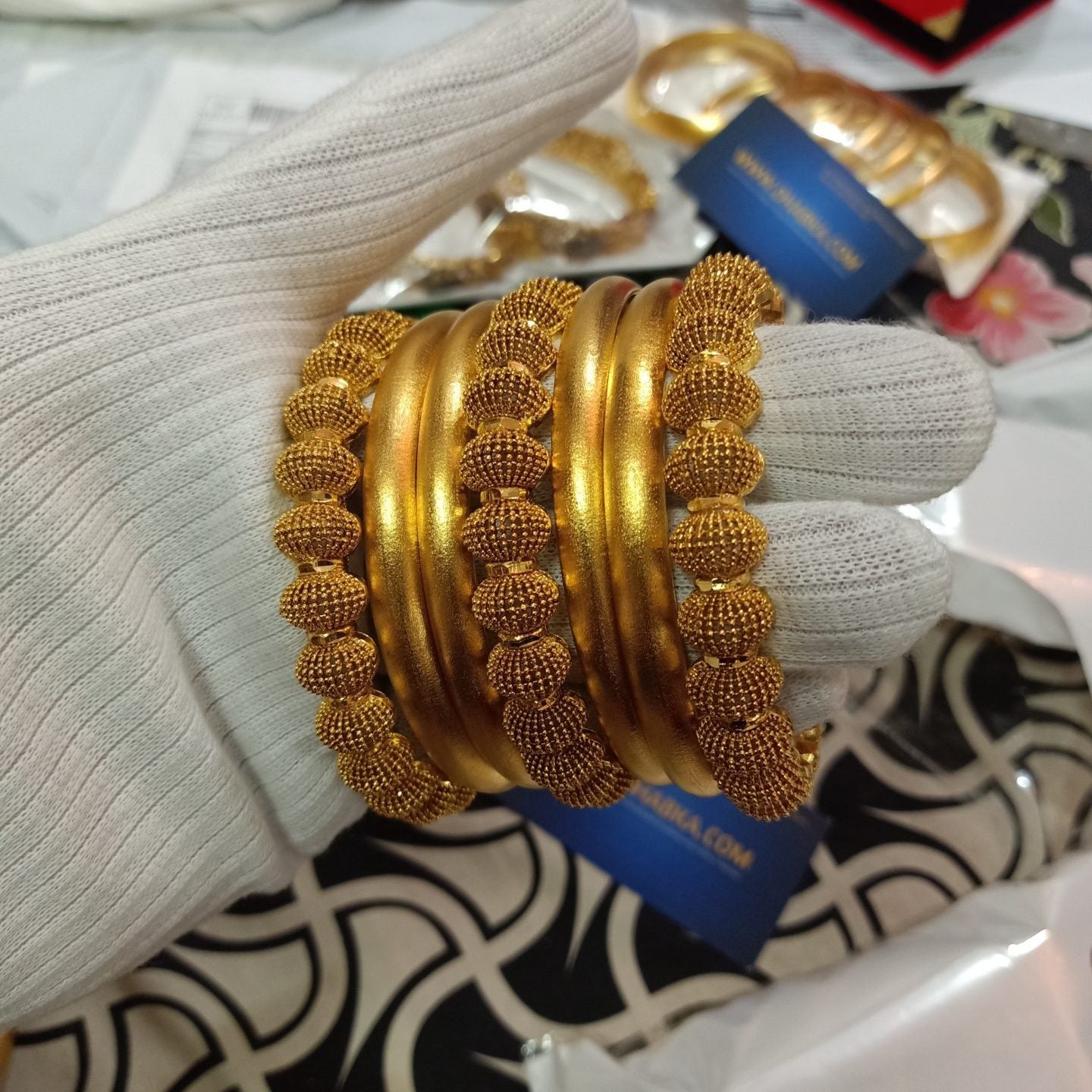 Luxury Class Gold Plated Bangle Set