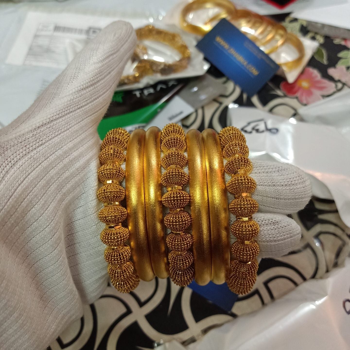 Luxury Class Gold Plated Bangle Set