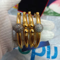 Luxury Class Gold Plated 4 Pc Openable Bangle Set