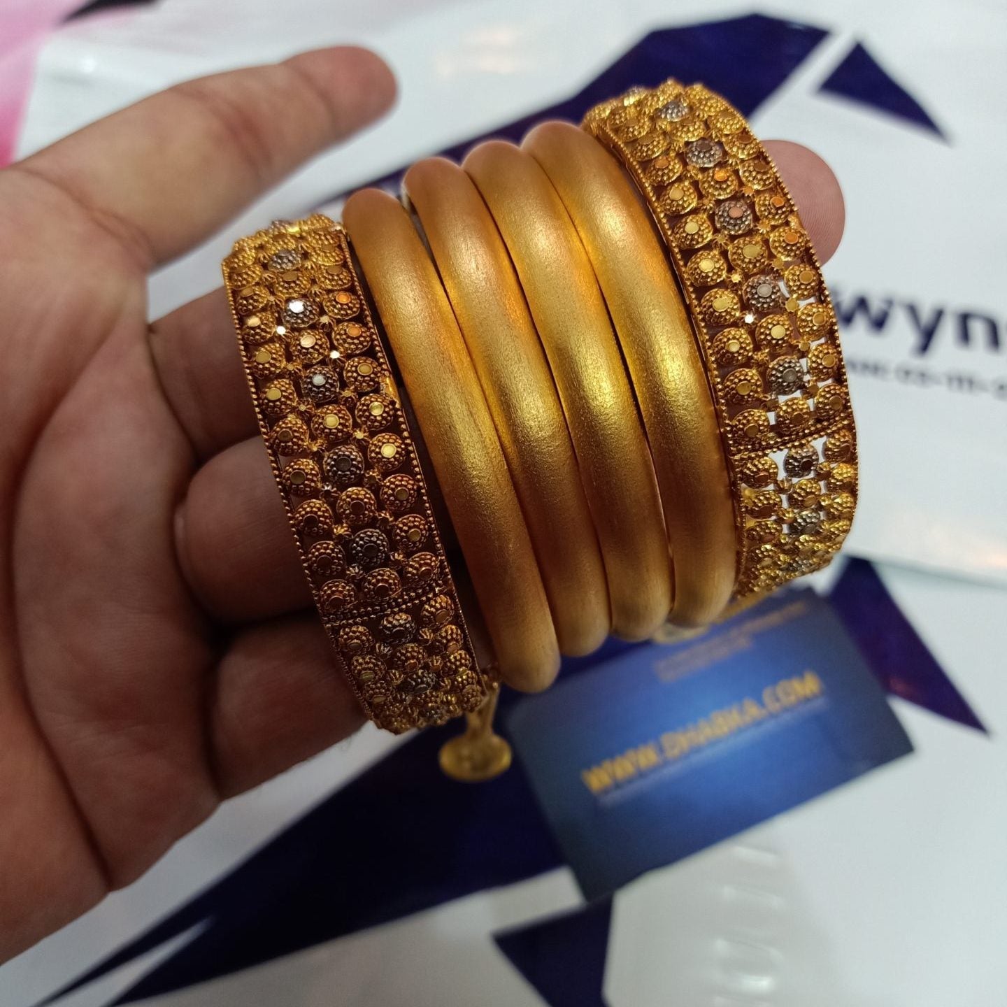 Dhabka Luxury Designer Bangle 6 pc Set