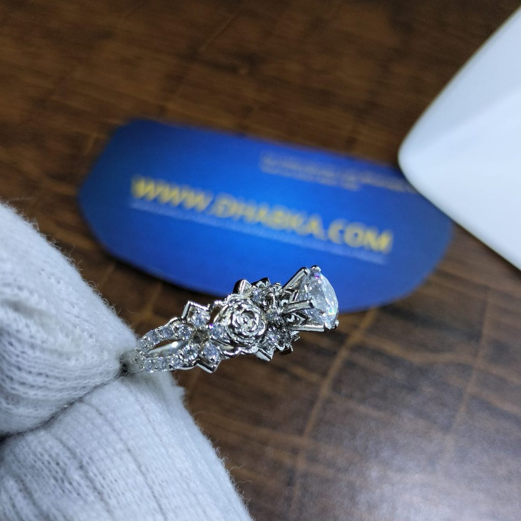 925 Sterling Silver Ring BiG Stone Luxury